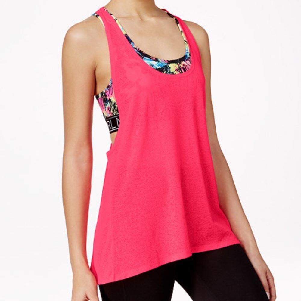 Material girl active juniors layered look tank top